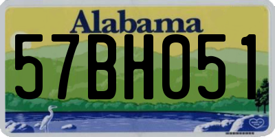 AL license plate 57BH051