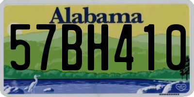 AL license plate 57BH410