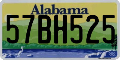 AL license plate 57BH525