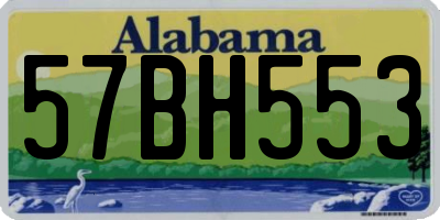 AL license plate 57BH553