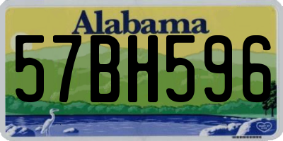 AL license plate 57BH596