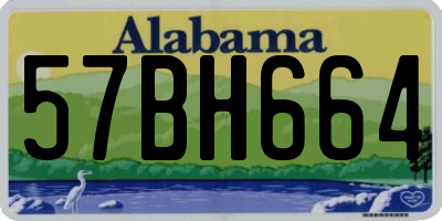 AL license plate 57BH664