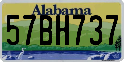 AL license plate 57BH737