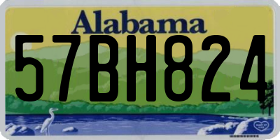 AL license plate 57BH824