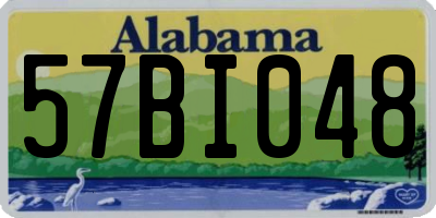 AL license plate 57BI048
