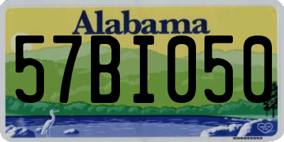 AL license plate 57BI050