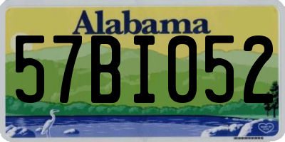 AL license plate 57BI052