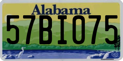 AL license plate 57BI075