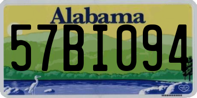 AL license plate 57BI094