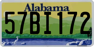 AL license plate 57BI172