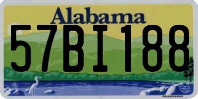 AL license plate 57BI188