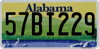 AL license plate 57BI229