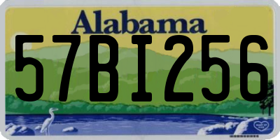AL license plate 57BI256