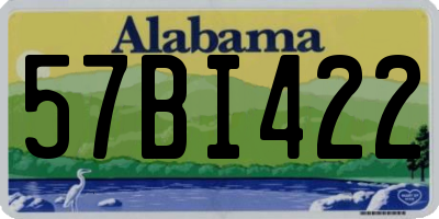 AL license plate 57BI422