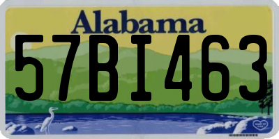 AL license plate 57BI463