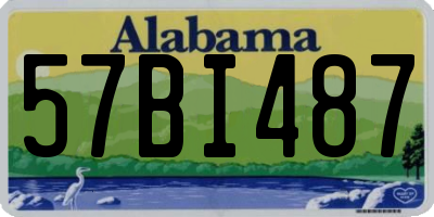 AL license plate 57BI487