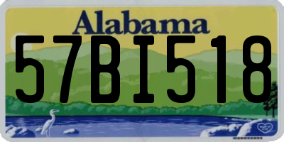 AL license plate 57BI518