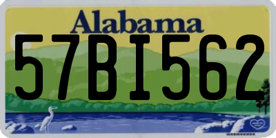 AL license plate 57BI562
