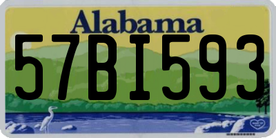 AL license plate 57BI593