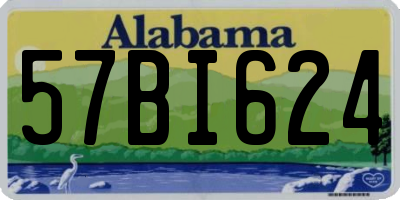 AL license plate 57BI624