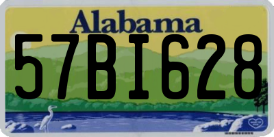 AL license plate 57BI628