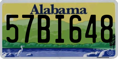 AL license plate 57BI648