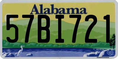 AL license plate 57BI721