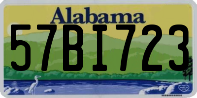 AL license plate 57BI723