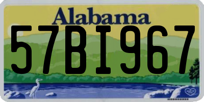 AL license plate 57BI967