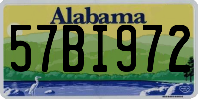 AL license plate 57BI972