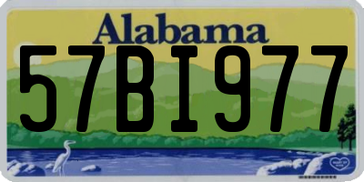 AL license plate 57BI977