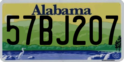 AL license plate 57BJ207