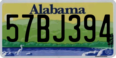AL license plate 57BJ394