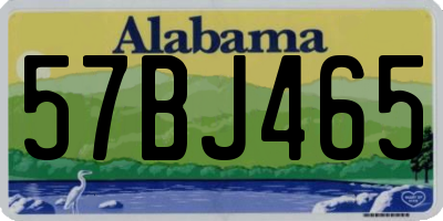AL license plate 57BJ465