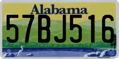 AL license plate 57BJ516