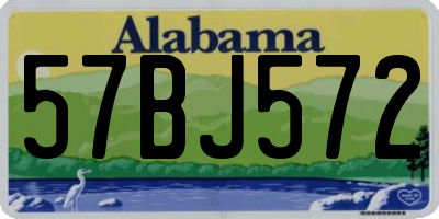 AL license plate 57BJ572