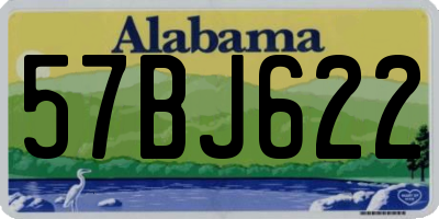 AL license plate 57BJ622