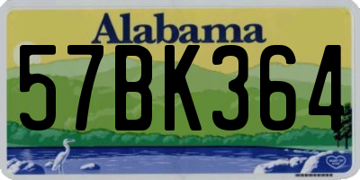 AL license plate 57BK364
