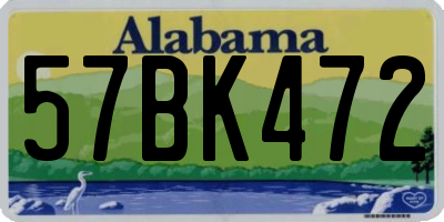 AL license plate 57BK472