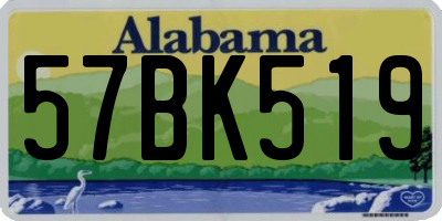 AL license plate 57BK519