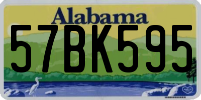 AL license plate 57BK595
