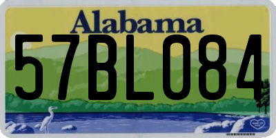 AL license plate 57BL084