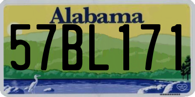 AL license plate 57BL171