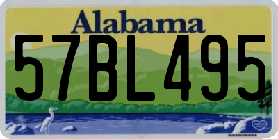 AL license plate 57BL495