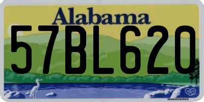 AL license plate 57BL620