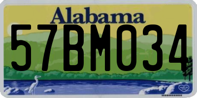 AL license plate 57BM034