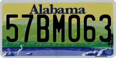 AL license plate 57BM063