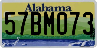 AL license plate 57BM073