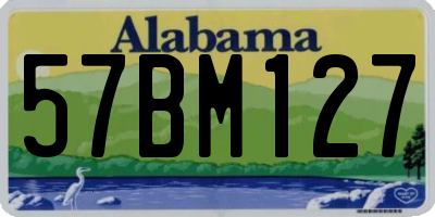AL license plate 57BM127