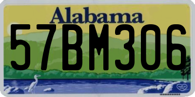 AL license plate 57BM306